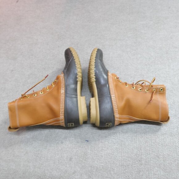 LL Bean Boots 8 Brown 8 Eye Made in Maine USA - Picture 6 of 9